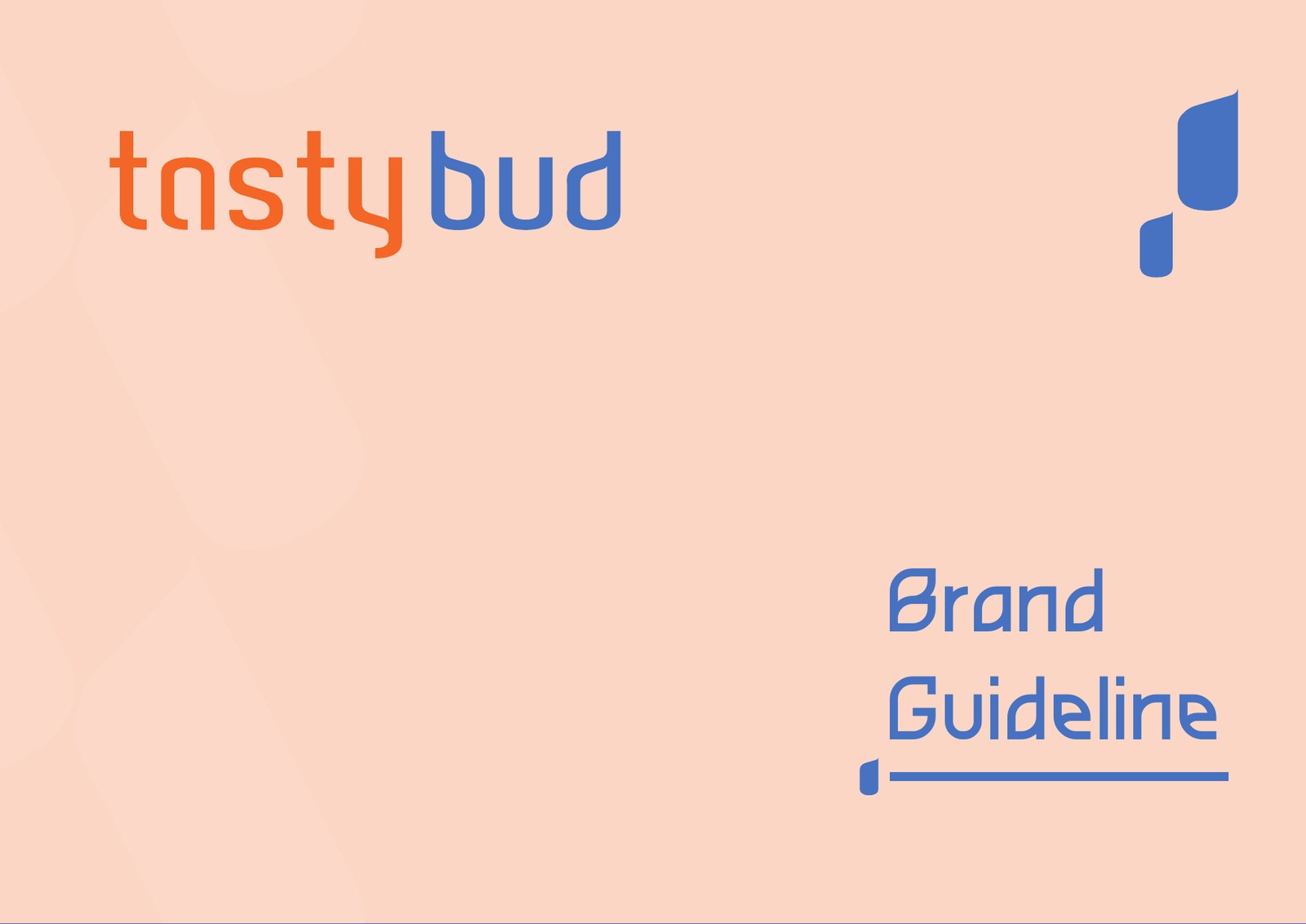 TastyBud brand guideline cover